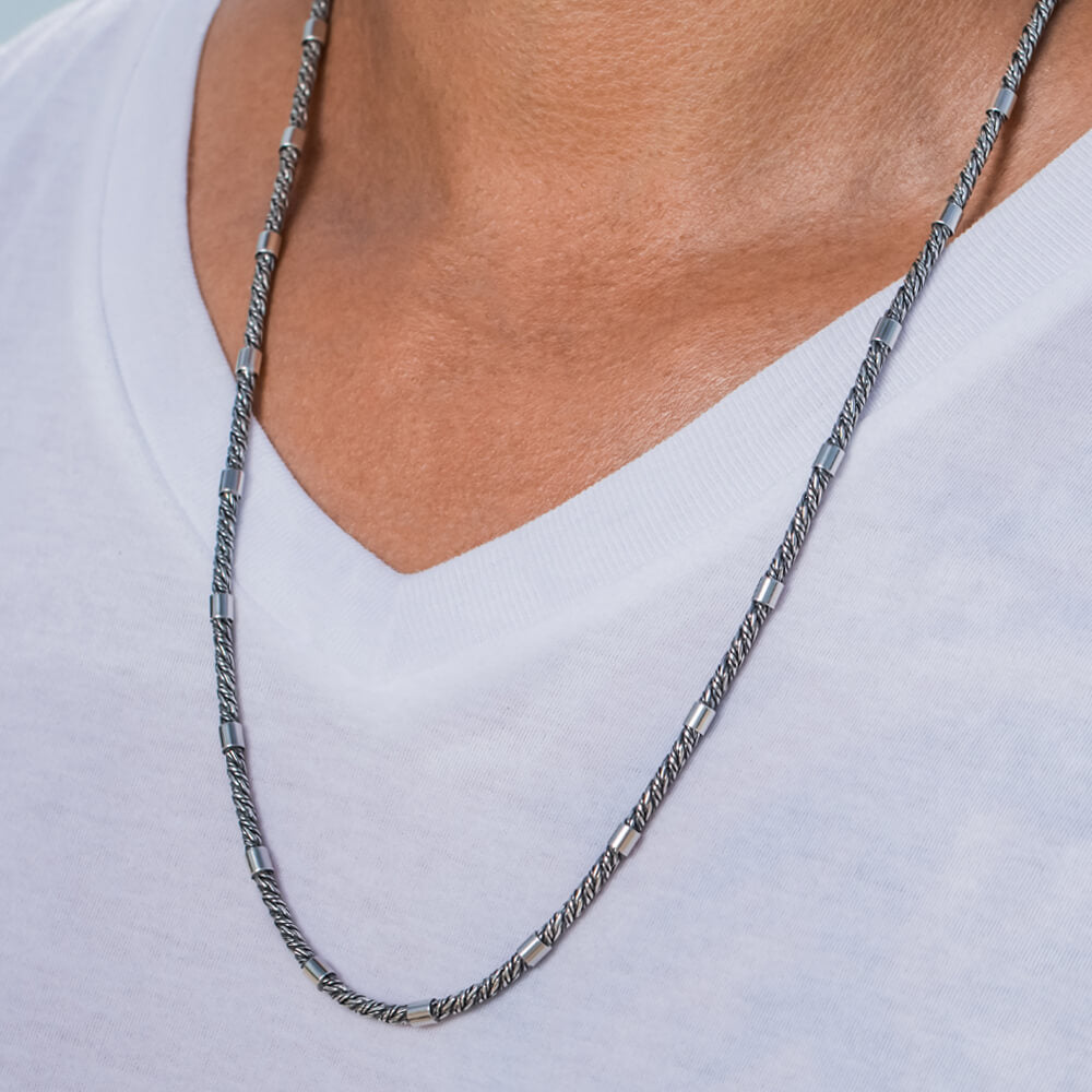 שרשרת כסף איטלקי - Rimini Style Chain