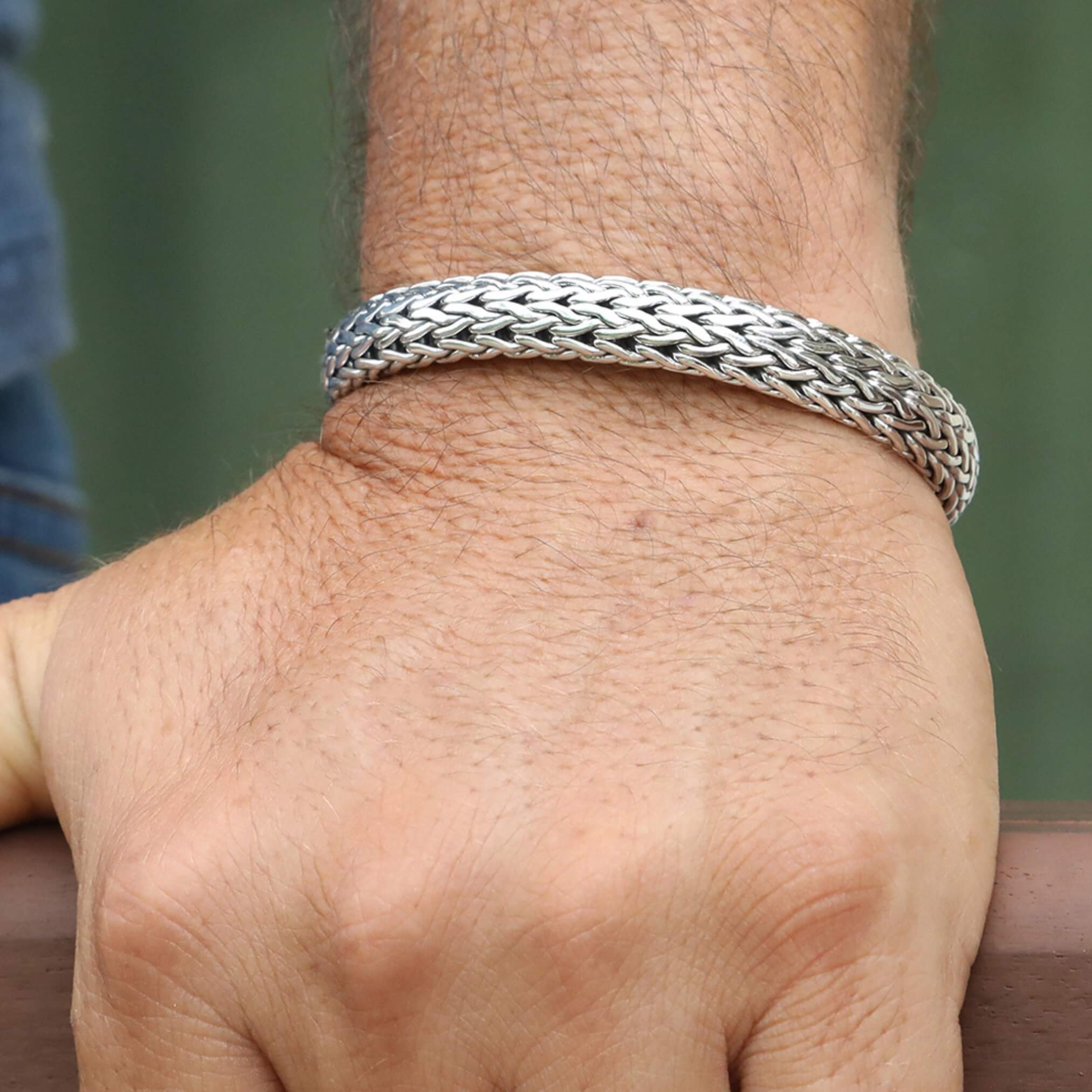 צמיד כסף לגבר - Silver Lightning