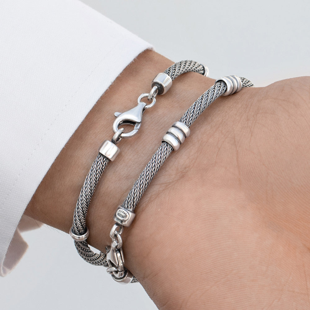 VELVET EMBRACE - צמיד כסף איטלקי