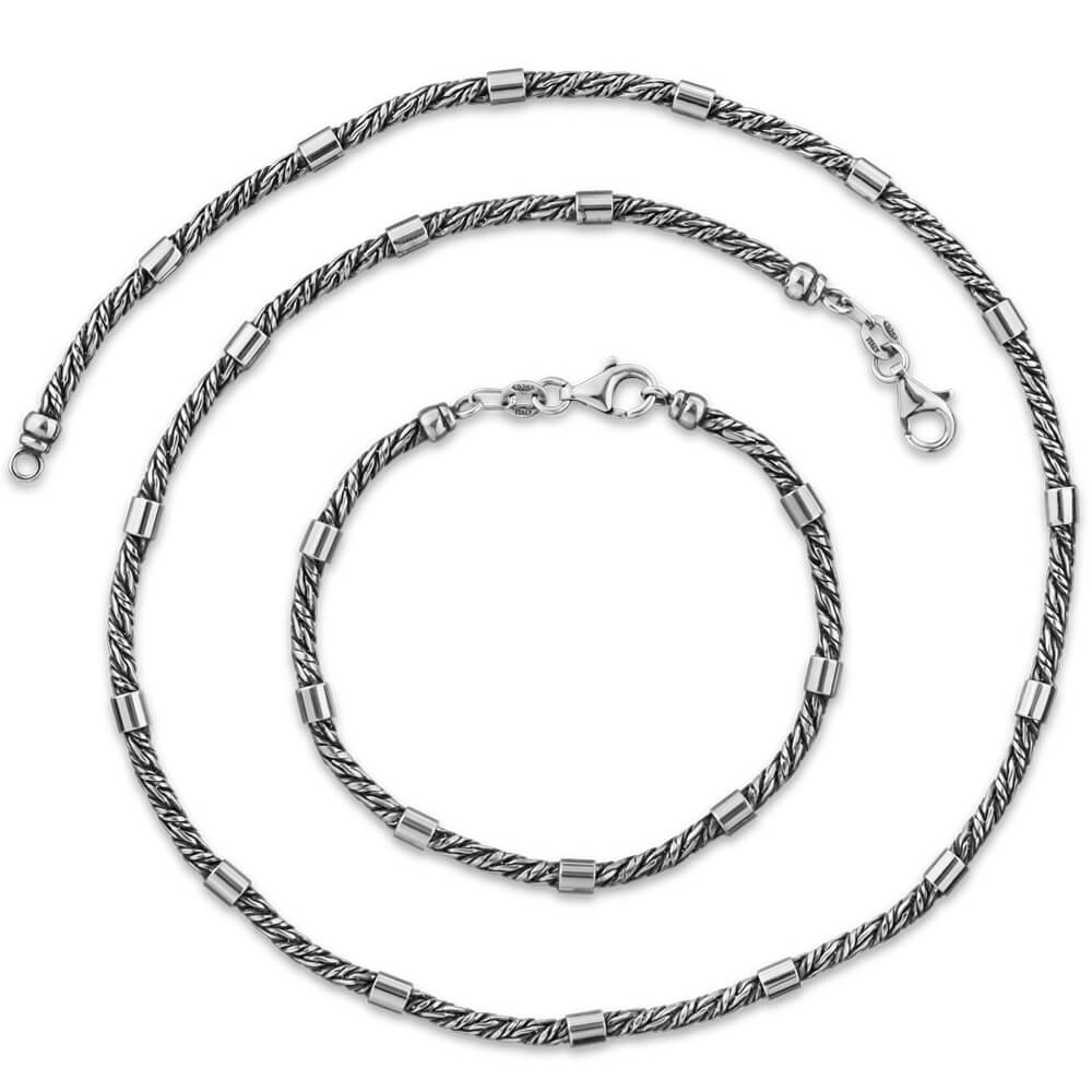 שרשרת כסף איטלקי - Rimini Style Chain
