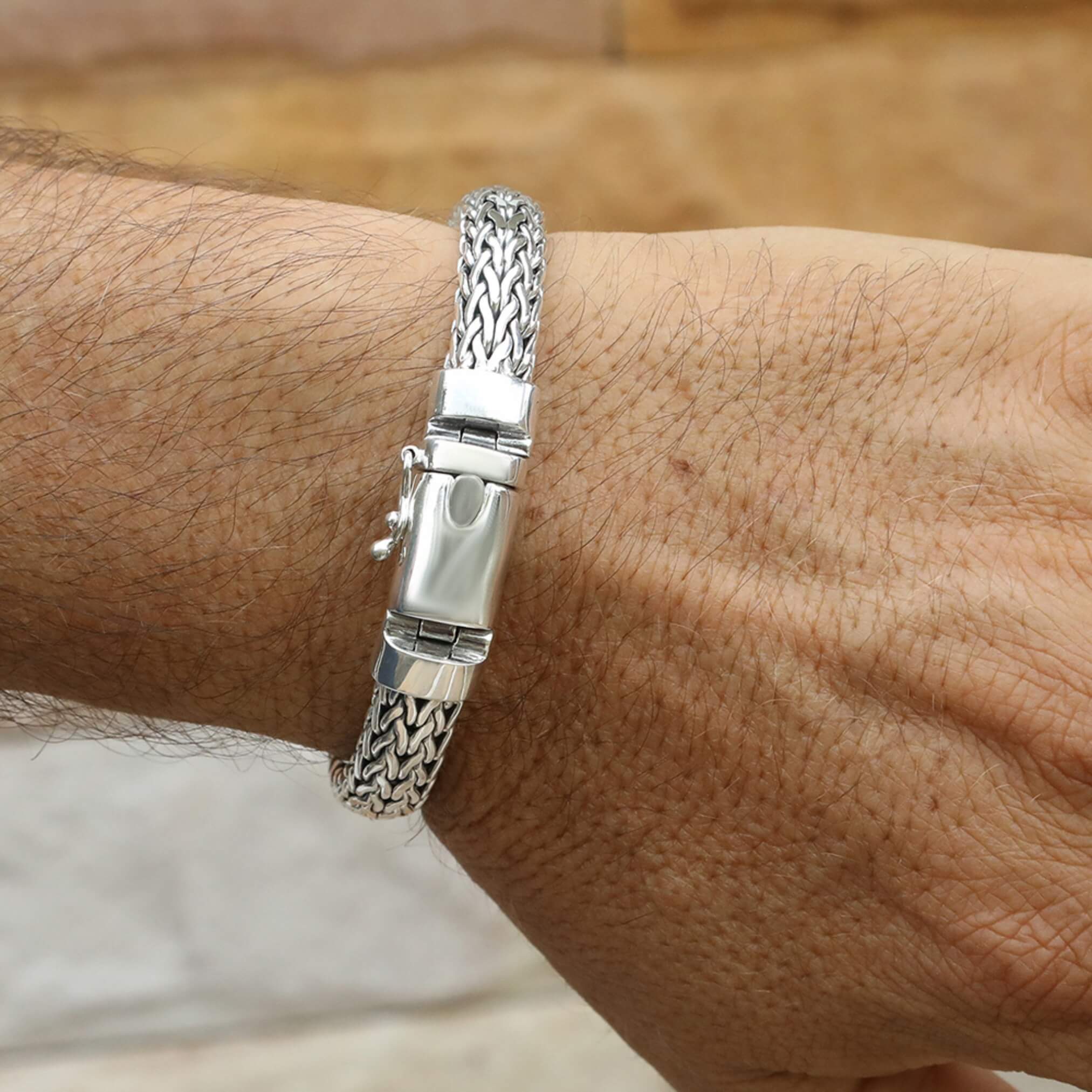 צמיד כסף לגבר - Silver Lightning