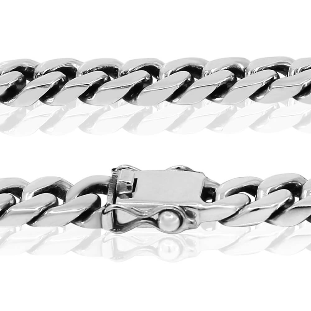 Cuban Chain - שרשרת כסף לגבר