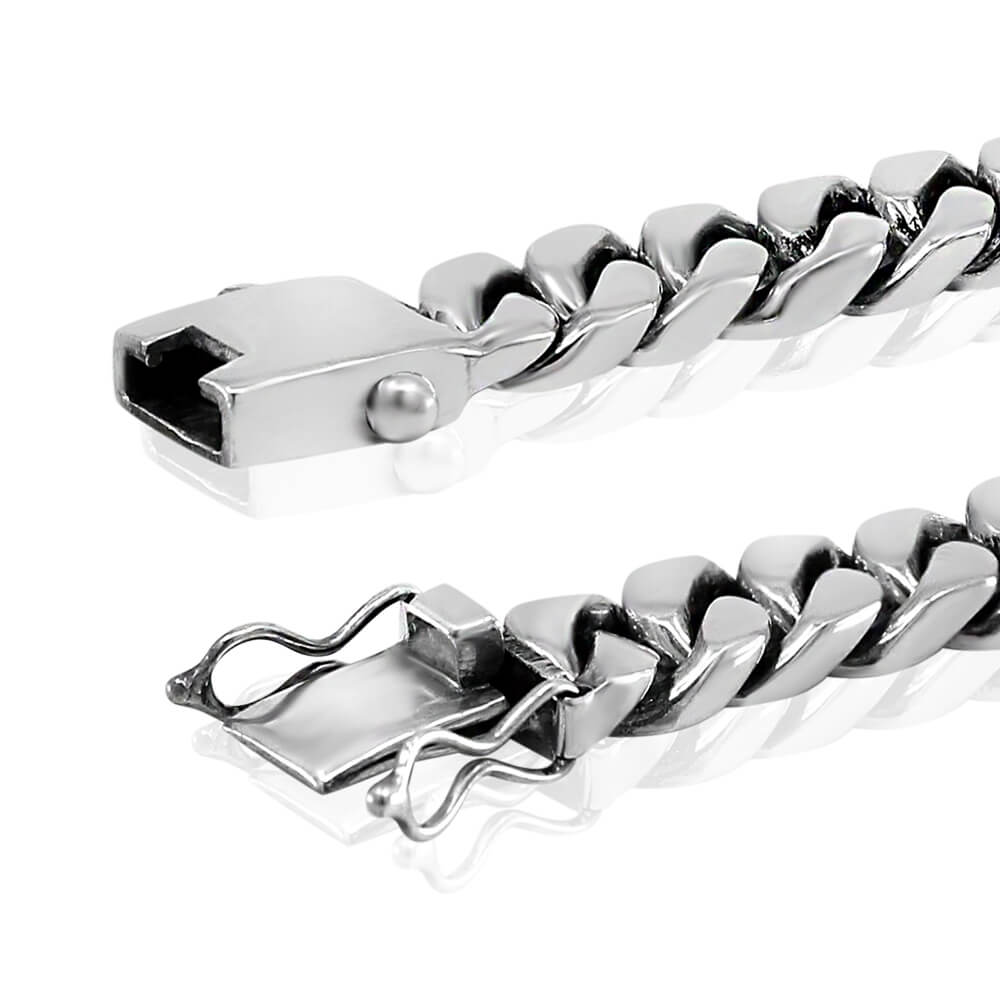 Cuban Chain - שרשרת כסף לגבר