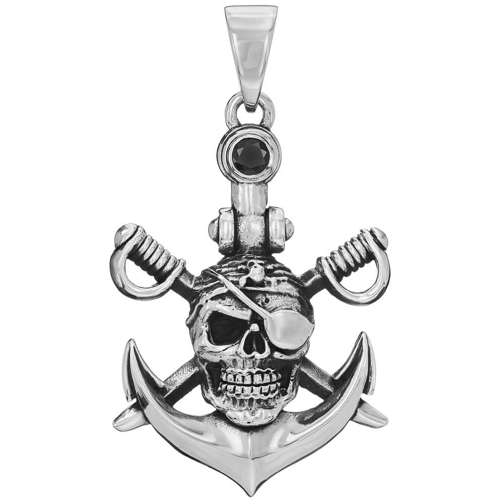 Pirate Cross - תליון כסף
