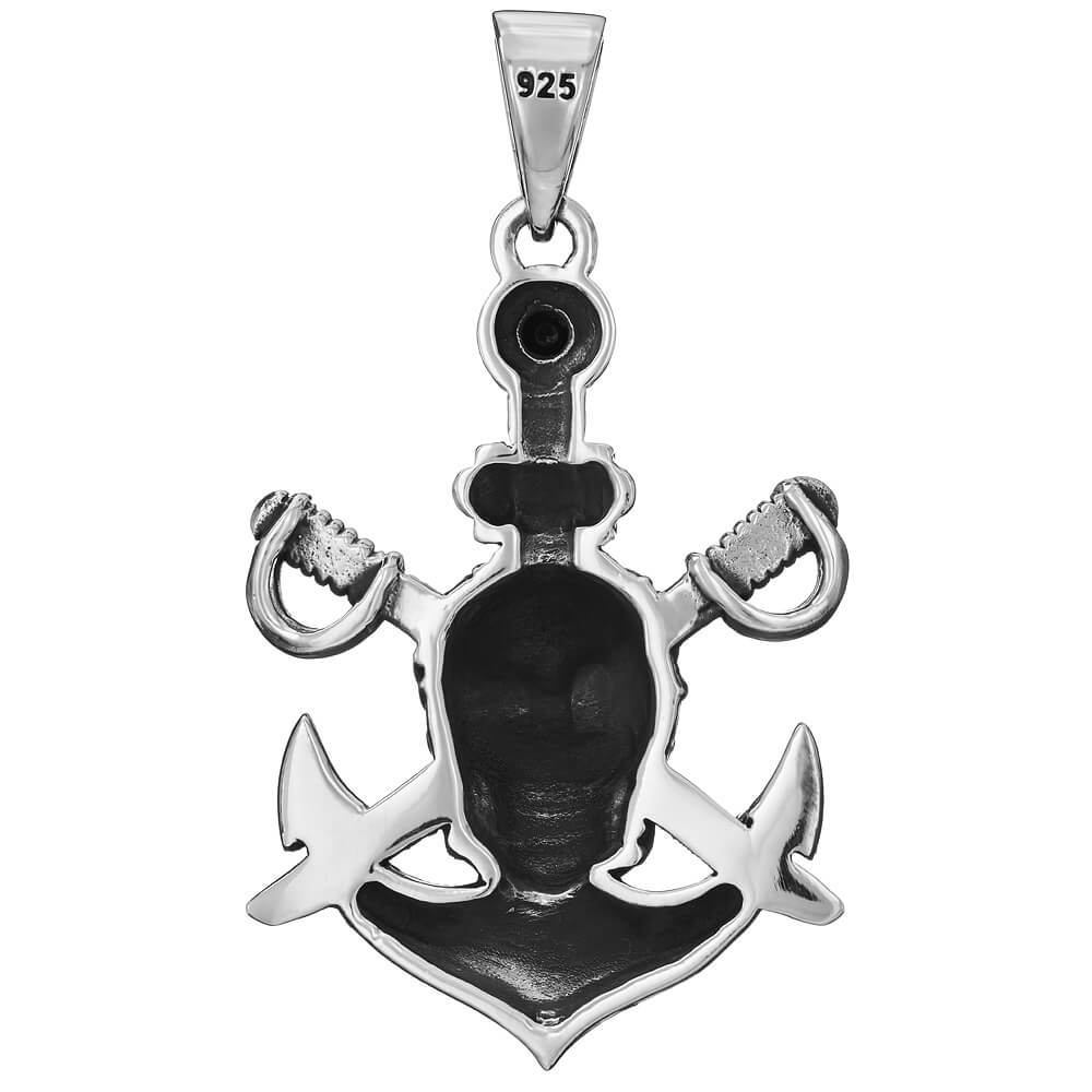 Pirate Cross - תליון כסף